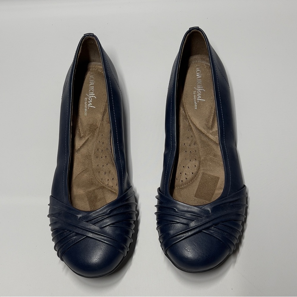 Natural Soul Comfort Plus by Predictions Slip On Navy Flats